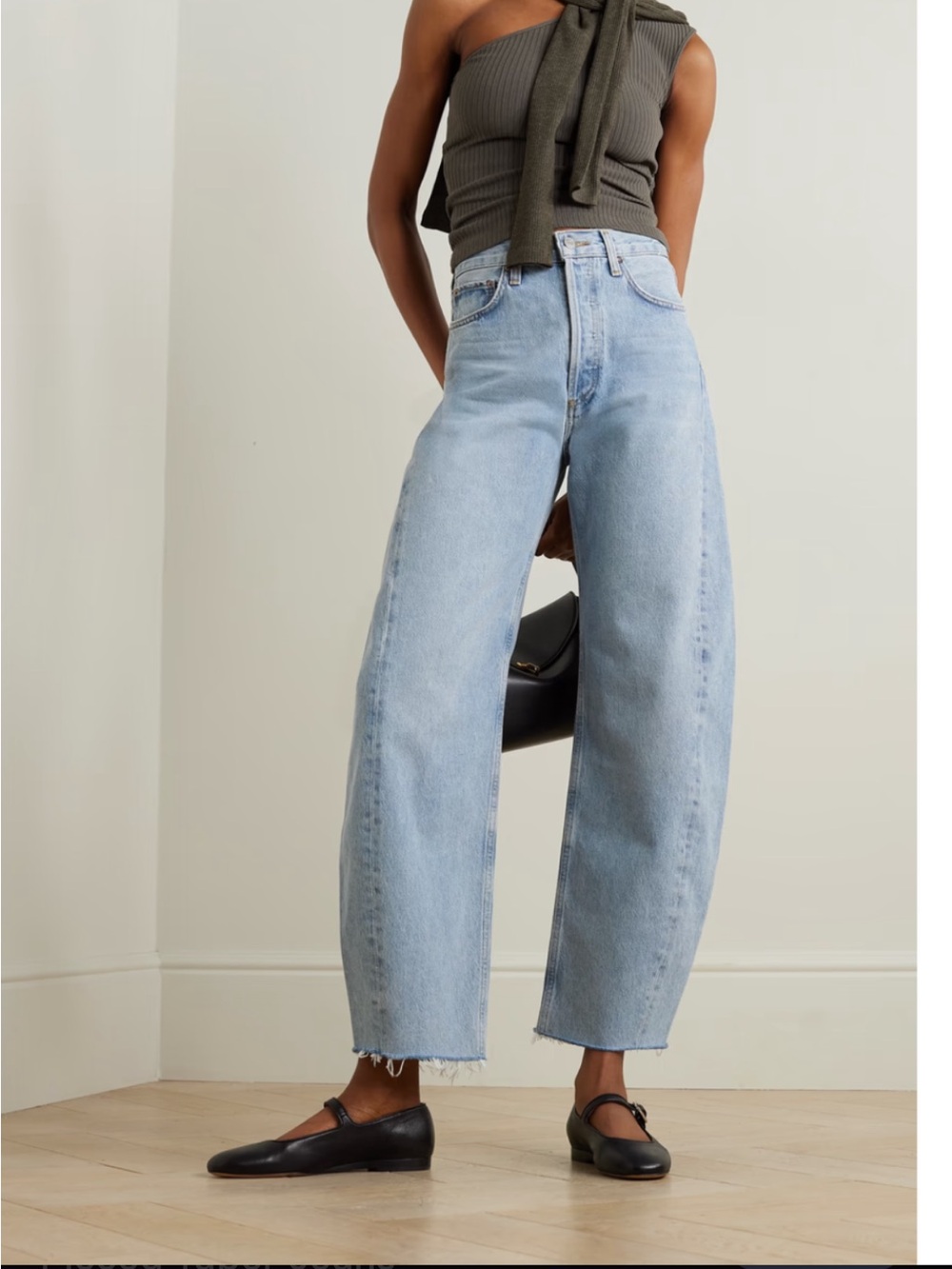 AGOLDE Luna High Rise Pieced Taper Jeans Sz 27